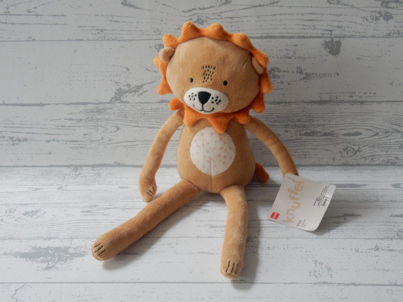 Hema knuffel velours bruin oranje lion leeuw 35 cm