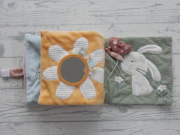 Little Dutch activiteitenboekje velours katoen roze Flowers & Butterflies