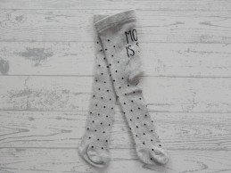 Hema baby maillot lichtgrijs zwart stipjes Mommy is Sweet maat 56