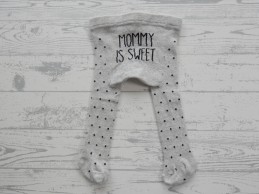 Hema baby maillot lichtgrijs zwart stipjes Mommy is Sweet maat 56