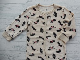 Hema baby pyjamapak ecru zwart rood Takkie maat 86-92