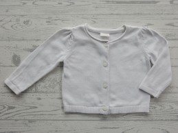 Next baby vestje gebreid wit maat 62