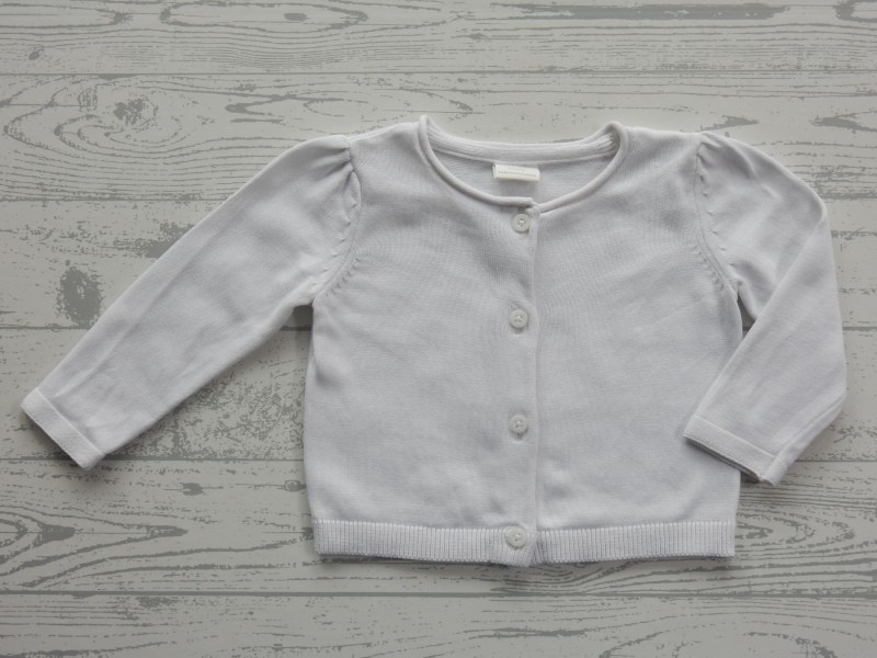 Next baby vestje gebreid wit maat 62