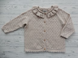 C&A baby vest gebreid beige ajour patroon maat 68