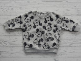 Marks and Spencer sweater grijs melange zwart Mickey Mouse maat 62