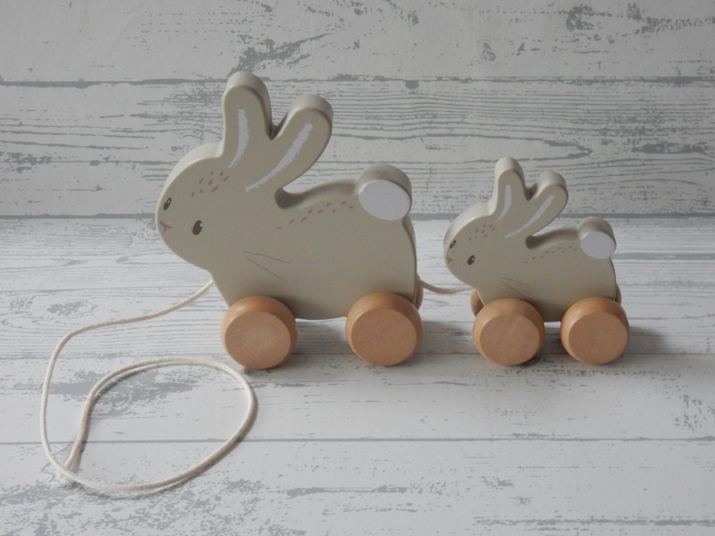 Little Dutch houten trekdier konijnen baby bunny