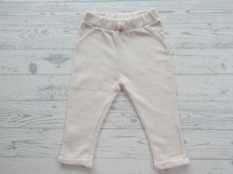 Broek sweatstof ecru strikje maat 80