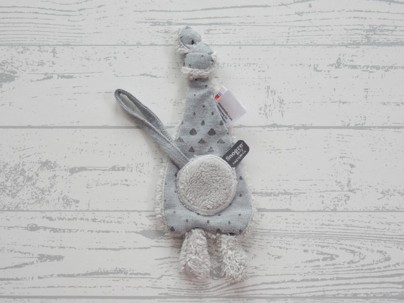 Snoozebaby Sudocrem speendoekje velours grijs