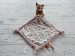 Little Dutch knuffeldoek velours roze hert Fairy Garden