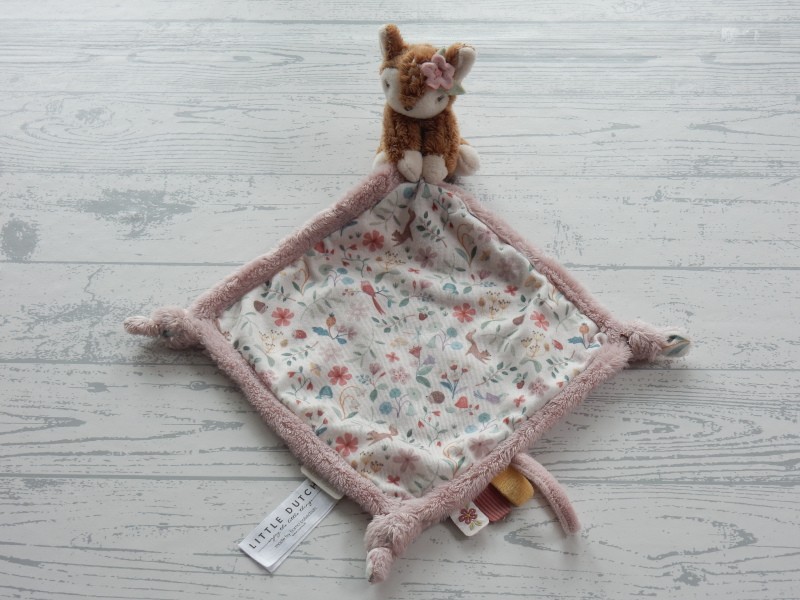 Little Dutch knuffeldoek velours roze hert Fairy Garden