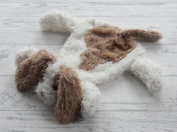 Happy Horse knuffeldoek velours wit beige bruin hond Dog David