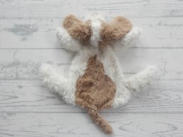Happy Horse knuffeldoek velours wit beige bruin hond Dog David
