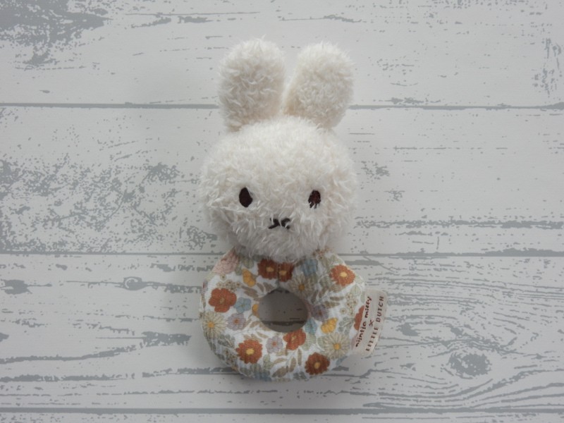 Nijntje Little Dutch knuffel rammelaar velours teddy vintage Little Flowers