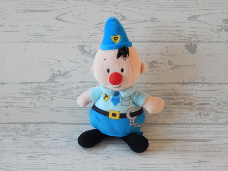 Bumba Studio 100 knuffel pluche velours blauw politie
