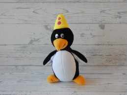 Bumba Studio 100 knuffel velours wit zwart pinguin Gwido Guido