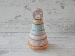 Little Dutch Tiamo houten ringpiramide tuimellaar Roze