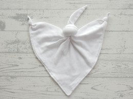 Bambino knuffeldoek tricot katoen wit Spookje
