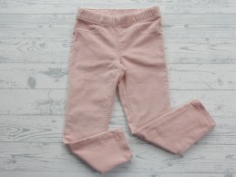 H&M corduroy jegging roze maat 98