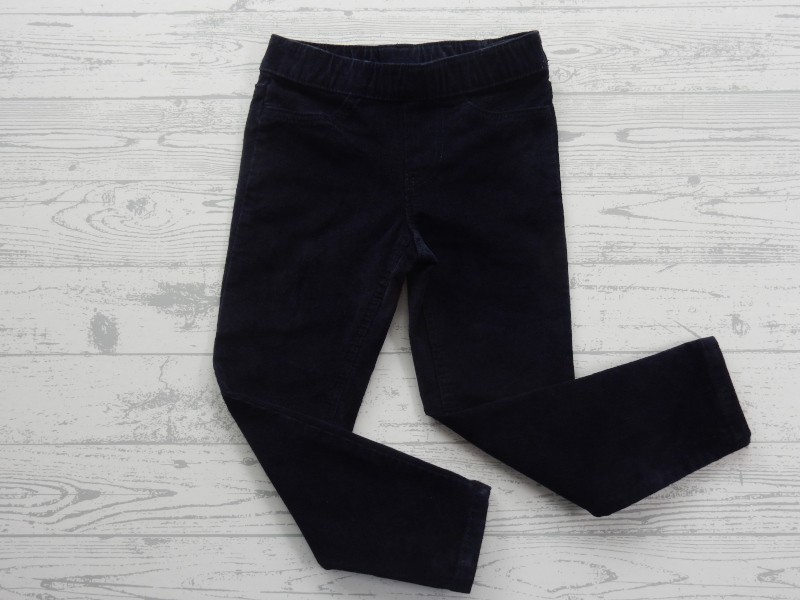 H&M corduroy jegging marineblauw maat 98