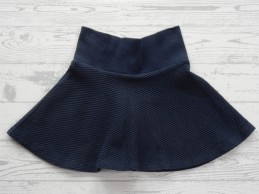 H&M rok tricot structuur donkerblauw Ma Cherie maat 86