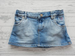 H&M spijkerrok met luierbroekje blauw maat 68