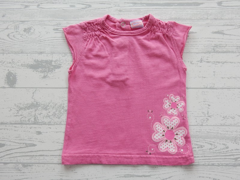 Frendz t-shirt ruches mouwtje bloem maat 68