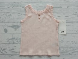C&A singlet top lichtroze kant maat 86