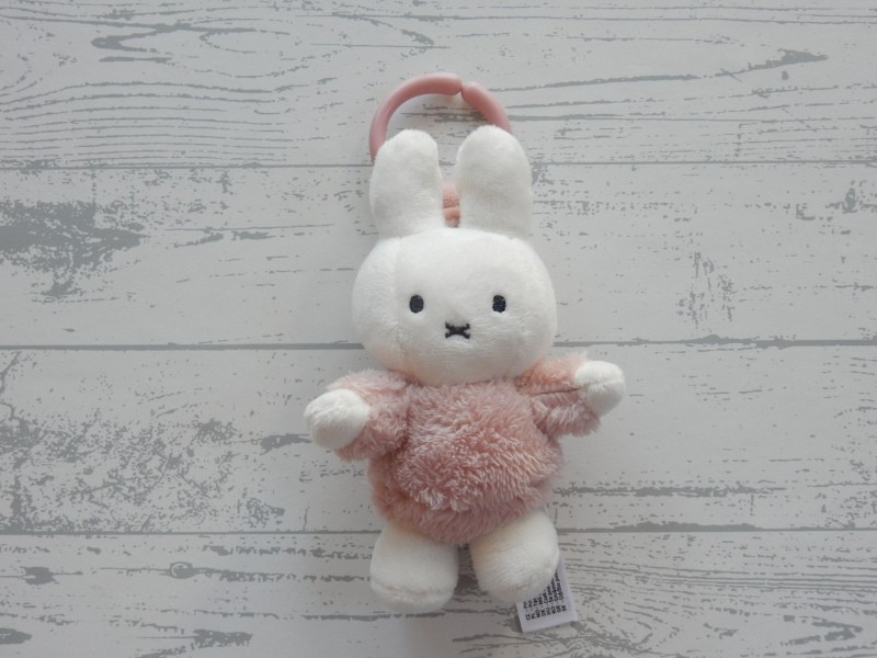 Nijntje trilfiguur velours wit roze fluffy pink