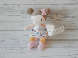 Little Dutch pop knuffelpop velours tricot meisje Rosa 10 cm