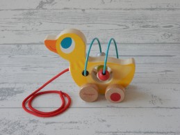 Janod houten trekfiguur Mini Looping Dieren Eend