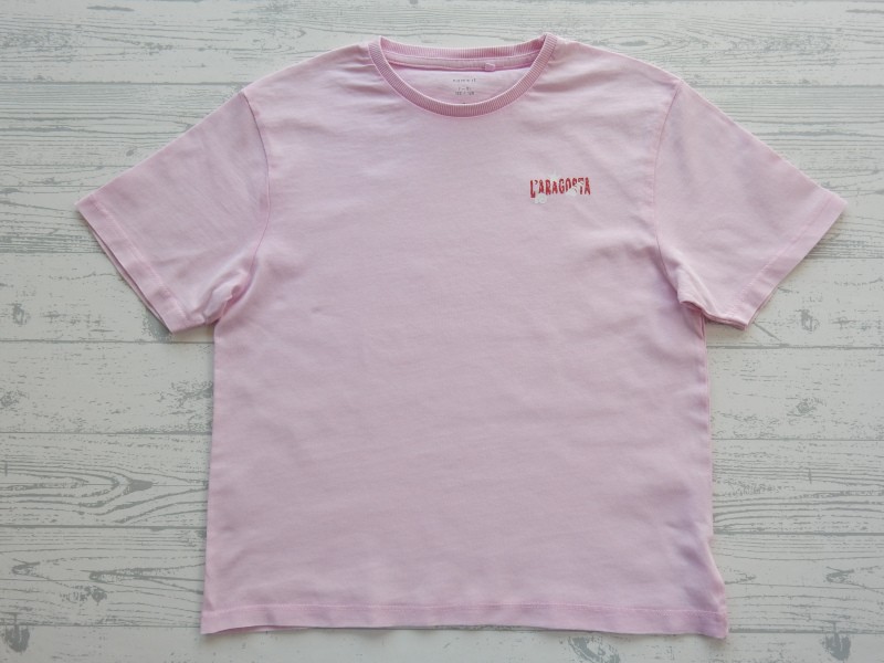 Name it t-shirt lichtroze pink frosting NKFfagma maat 122-128
