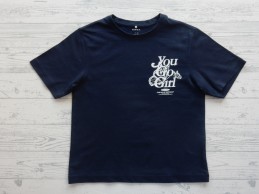 Name it t-shirt donkerblauw wit You Go Girl NKFDabbo maat 122-128