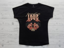 Name it t-shirt zwart Paradise Love NKFVarna maat 122-128