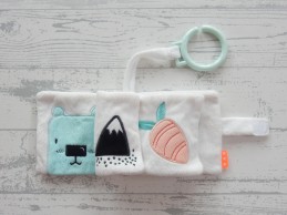 Hema baby knisperboekje buggyboekje velours wit wolk regen