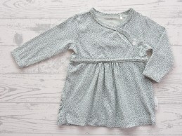 Noppies newborn jurk grey mint grijs stipjes Mattie maat 56