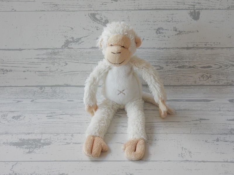 Happy Horse knuffel velours wit beige bruin aap Monkey Mickey