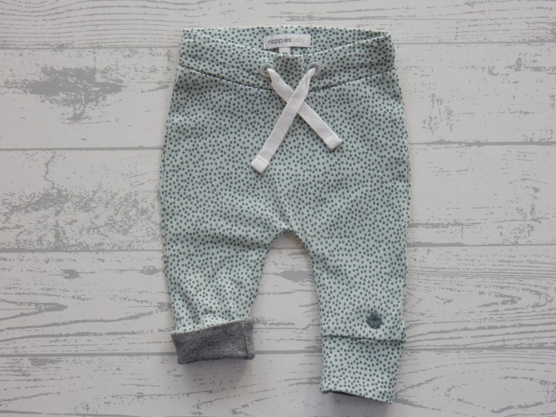 Noppies broekje grey mint stippen Kirsten maat 44