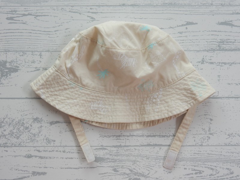 M Junior Miralles zonnehoed zand mint jungle maat 50 cm