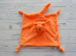 Dikkie Dik Jet Boeke knuffeldoek velours oranje rood