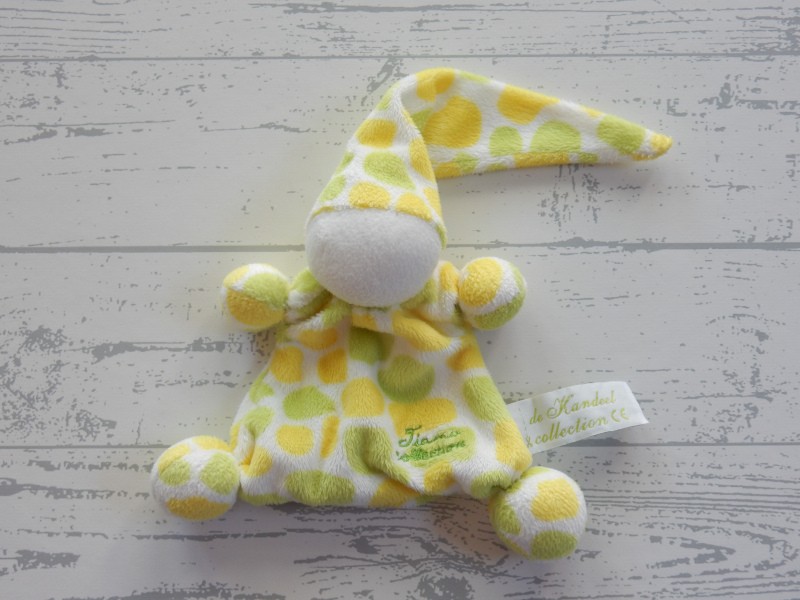 Tiamo de Kandeel lappenpopje groen geel gevlekt