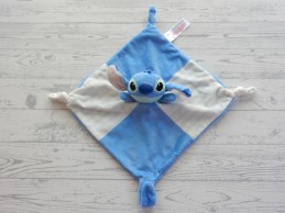 Primark Disney knuffeldoek velours wit mint blauw Stitch