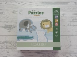 Little Dutch dierenpuzzel dierentuin dieren 6 in 1
