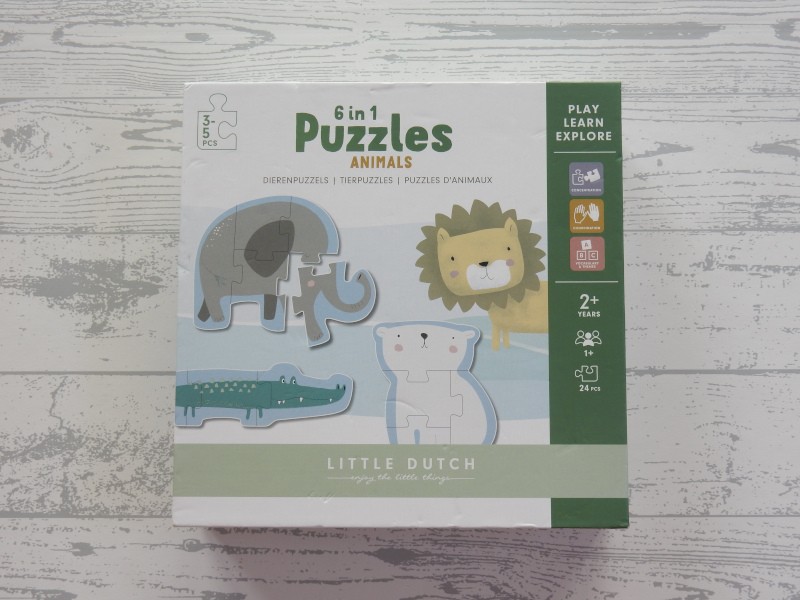 Little Dutch dierenpuzzel dierentuin dieren 6 in 1