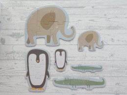 Little Dutch dierenpuzzel dierentuin dieren 6 in 1