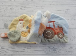 Little Dutch activiteitenboek velours blauw Little Farm