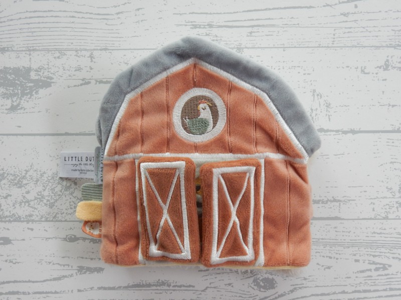 Little Dutch activiteitenboek velours blauw Little Farm