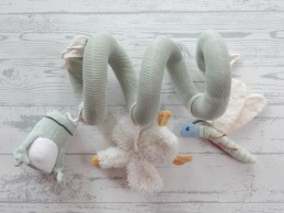 Little Dutch boxspiraal velours ribstof groen Little Goose
