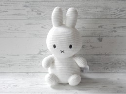 Nijntje Hema knuffel corduroy ribstof wit 30 cm