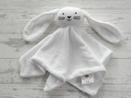 Hema knuffeldoek baby knuffel badstof wit zwart Konijn