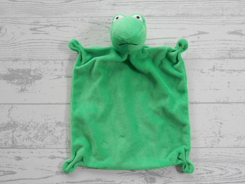Kikker Max Velthuijs knuffeldoek velours groen kikker